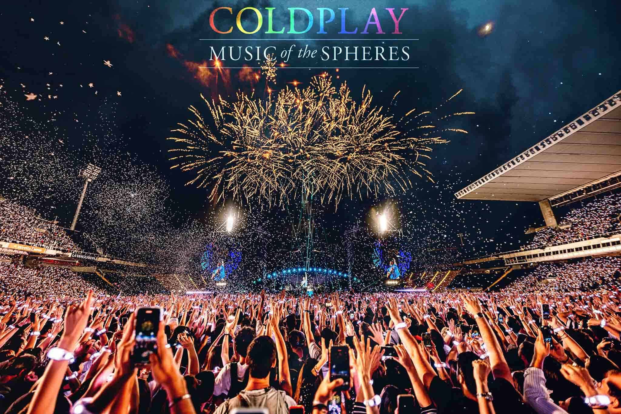 צילום הופעה של Coldplay בברצלונה