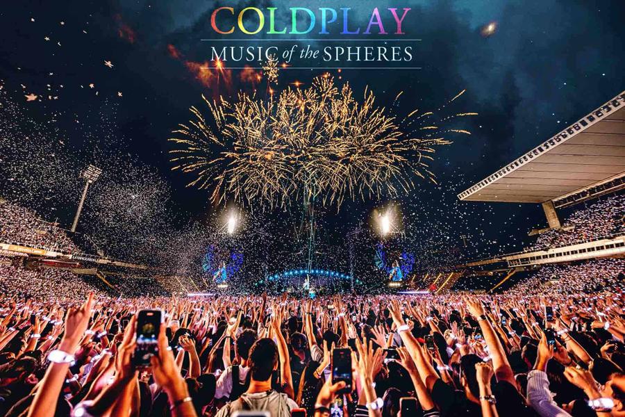 צילום הופעה של Coldplay בברצלונה